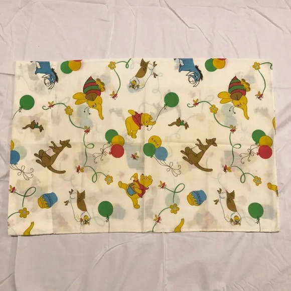 Vintage Winnie  The Pooh Pillow Case Eeyore Kanga Owl - Picture 1 of 16